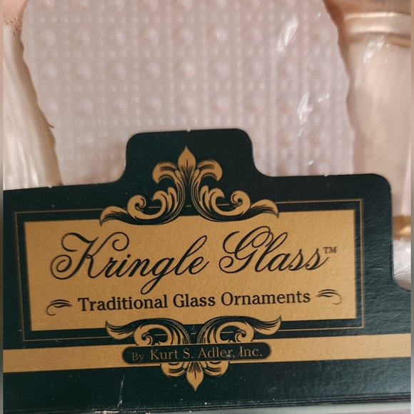 Vintage Kurt Adler Bridal Glass Ornaments Set of 3 - Picture 5 of 6